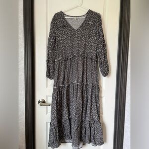 Rylee + Cru Ditsy Mabel Dress-Washed Indigo women's, Size S
